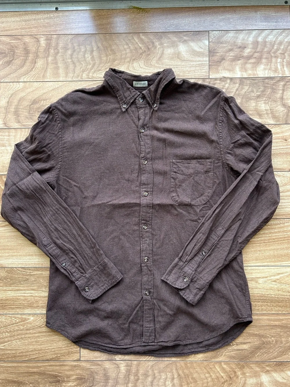 J. Crew Slim Untucked Brushed Twill Button Up Shirt